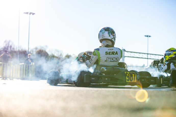Adult go kart racing
